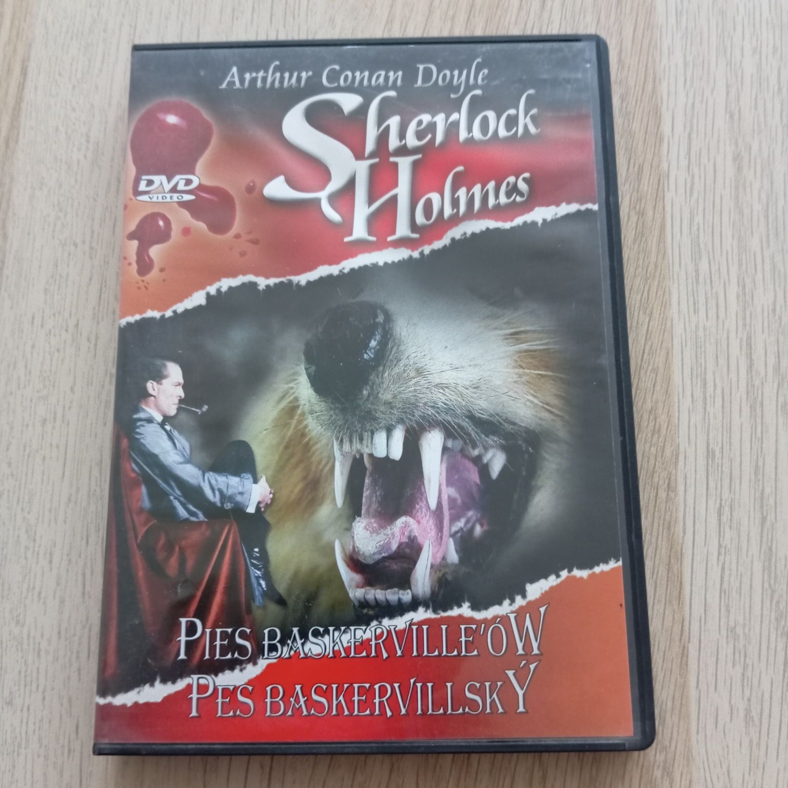 Sherlock Holmes Pies Baskervillów, film DVD,, stan bdb