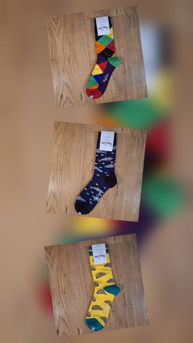 Happy Socks skarpetki roz. 41-46 (zestaw 3 pack)
