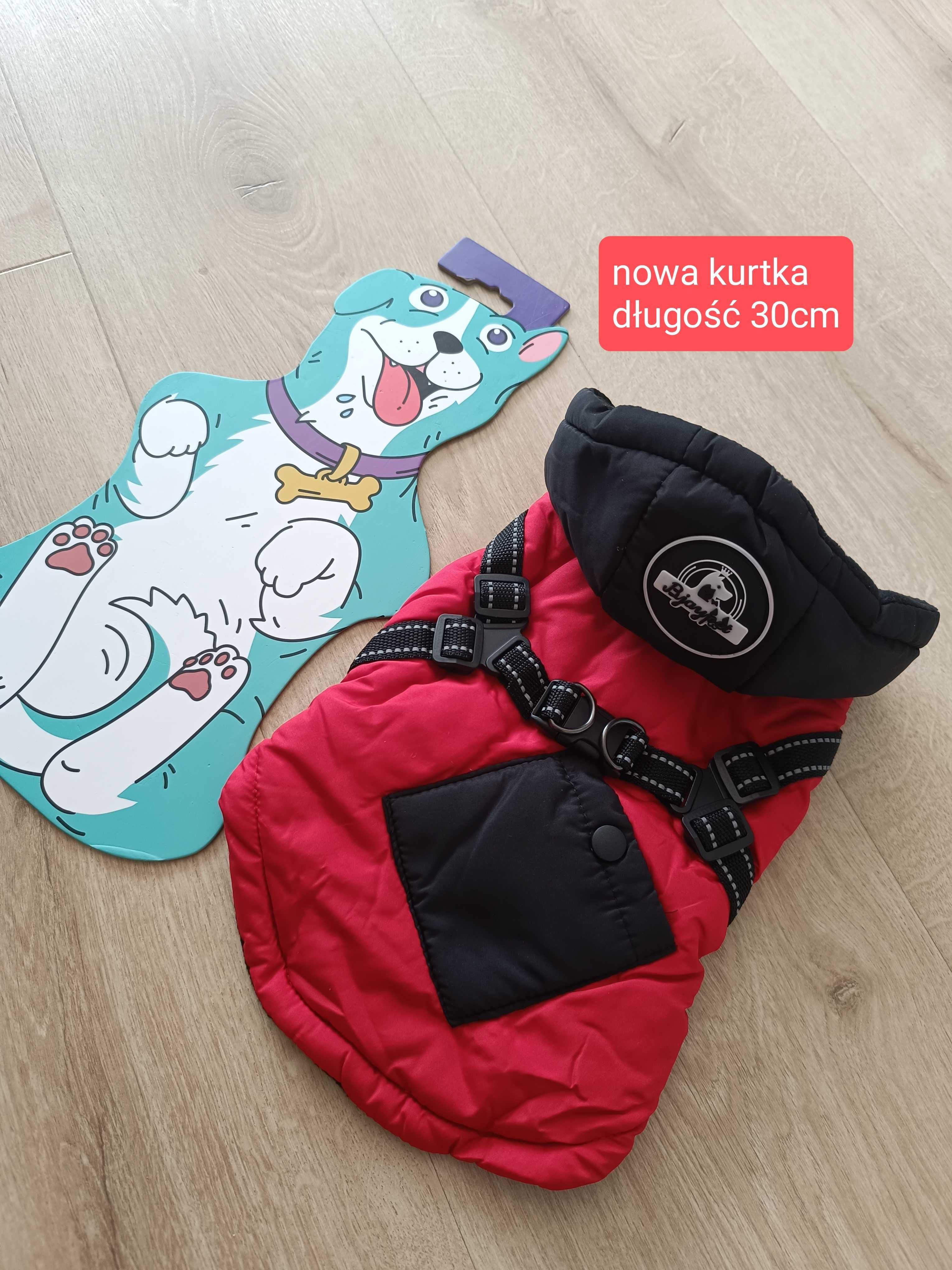 Kurtka dla psa z szelkami 30cm