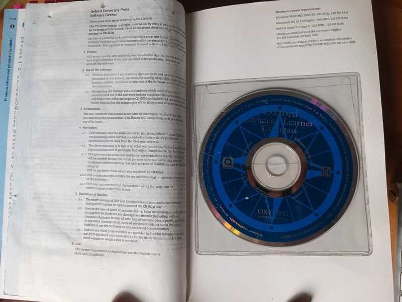 Dicionário Oxford Advanced Learner's Dictionary + Cd