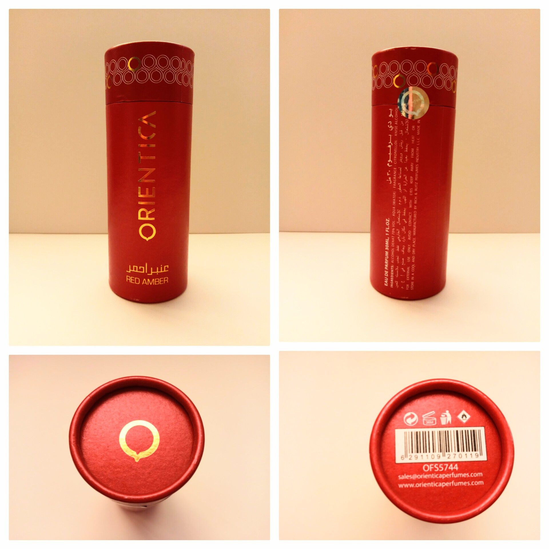Perfumy arabskie Red Amber Orientica 30 ml  edp