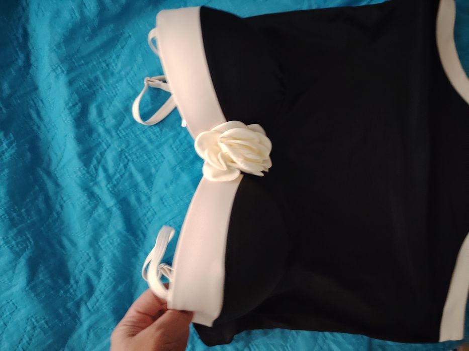 Купальник сдельный Роза для пышных форм 3XL - XXXL чашка D-E