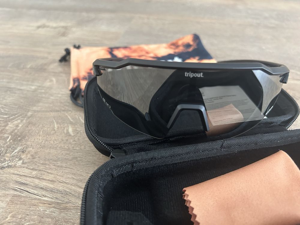 Okulary sportowe Tripout black axiom czarne nowe rower bieganie