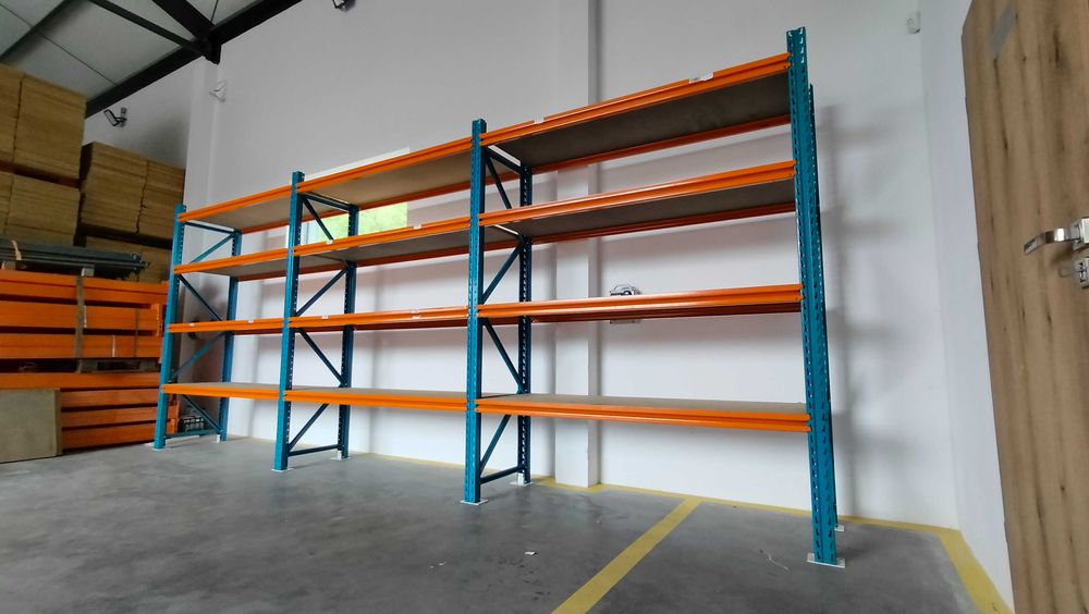 Regał magazynowy półkowy H270cm x 80cm trwały trawers 190cm 4 półki