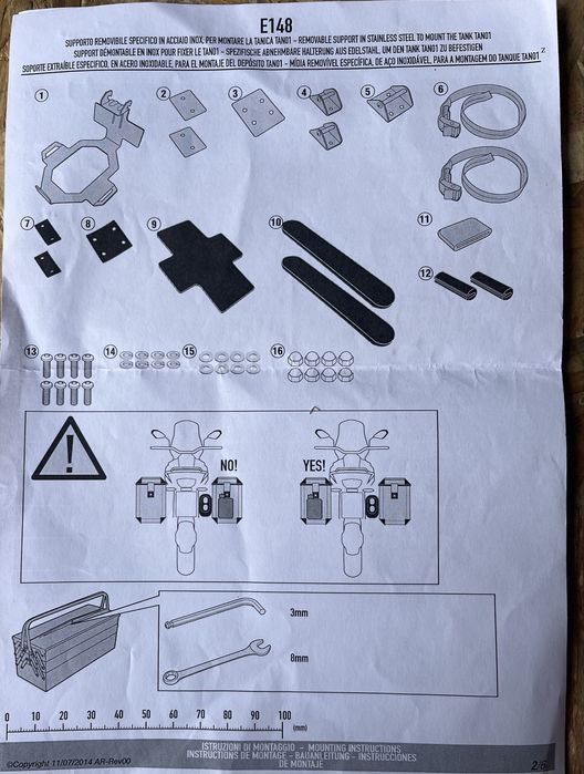Jerry Can com suporte Givi E148