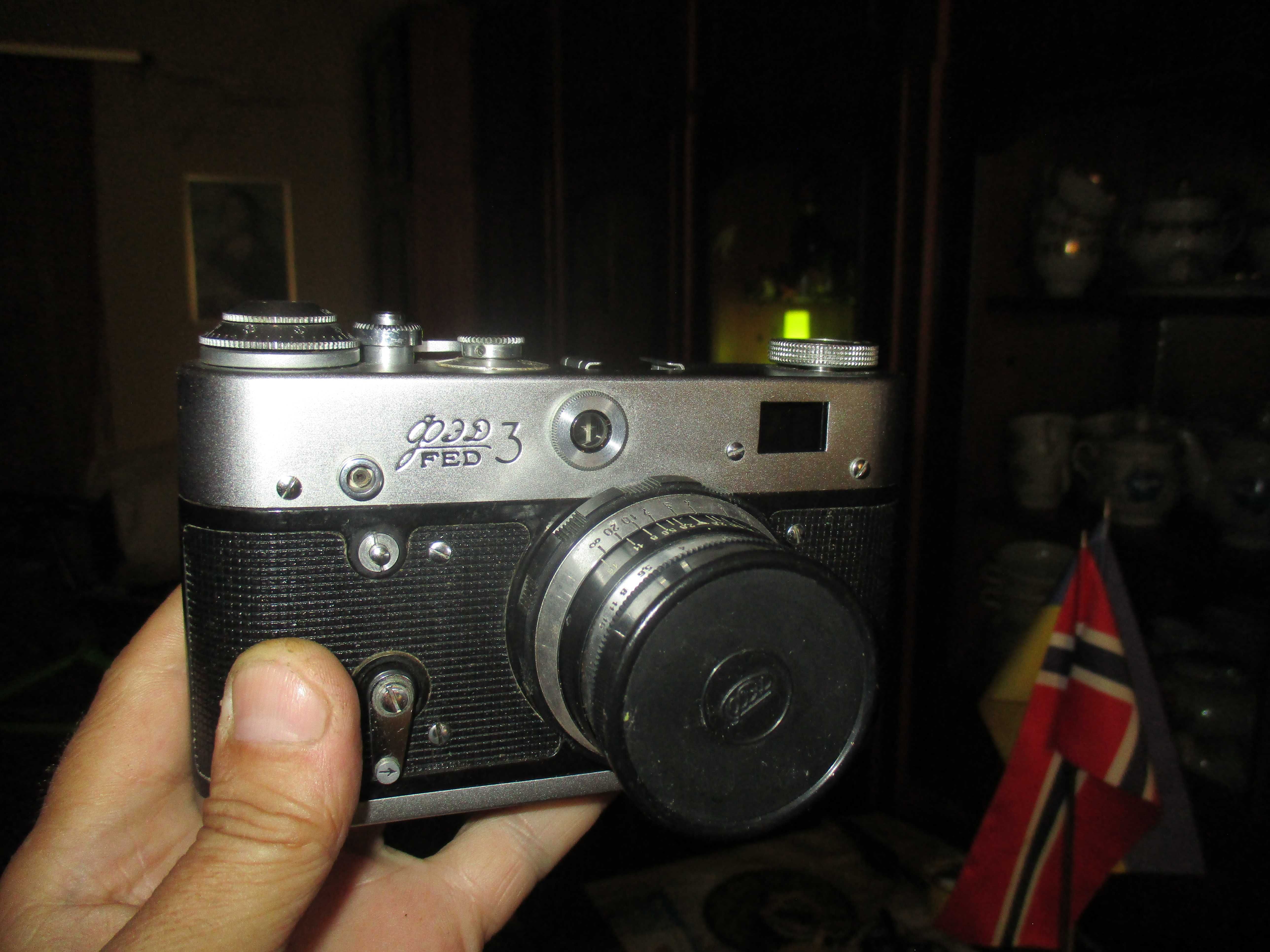 Фотоапарат ФЭД-3, объектив индустар 61, в коробке СССР, документация.