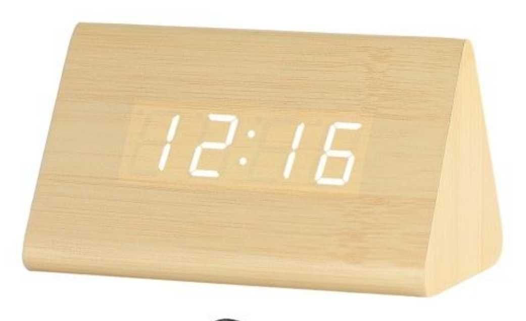 ZEGAR BUDZIK elektroniczny cyfrowy LED stojący stylowy