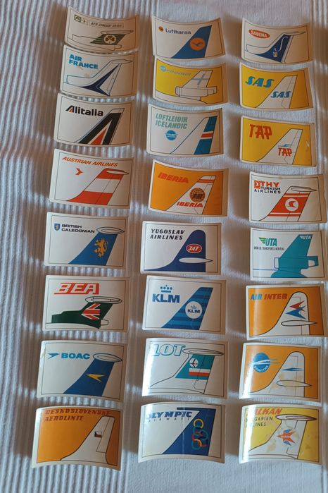Companhias Aéreas. Gelados Olá. Anos 70
