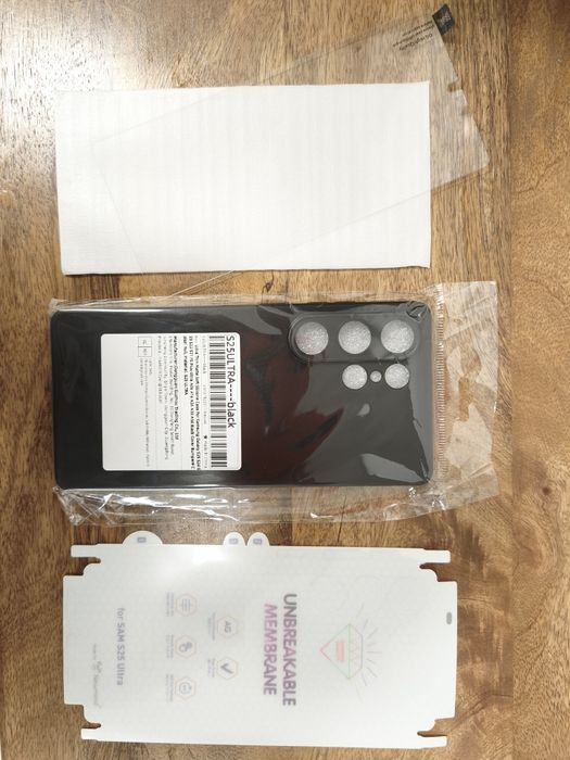 Vidro temperado + capa + Proteção traseira hidrogel Samsung S25 Ultra