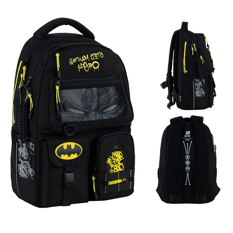 Рюкзак Kite  DC Batman DC25-2587M Шкільний ортопедичний рюкзак 9-12 р