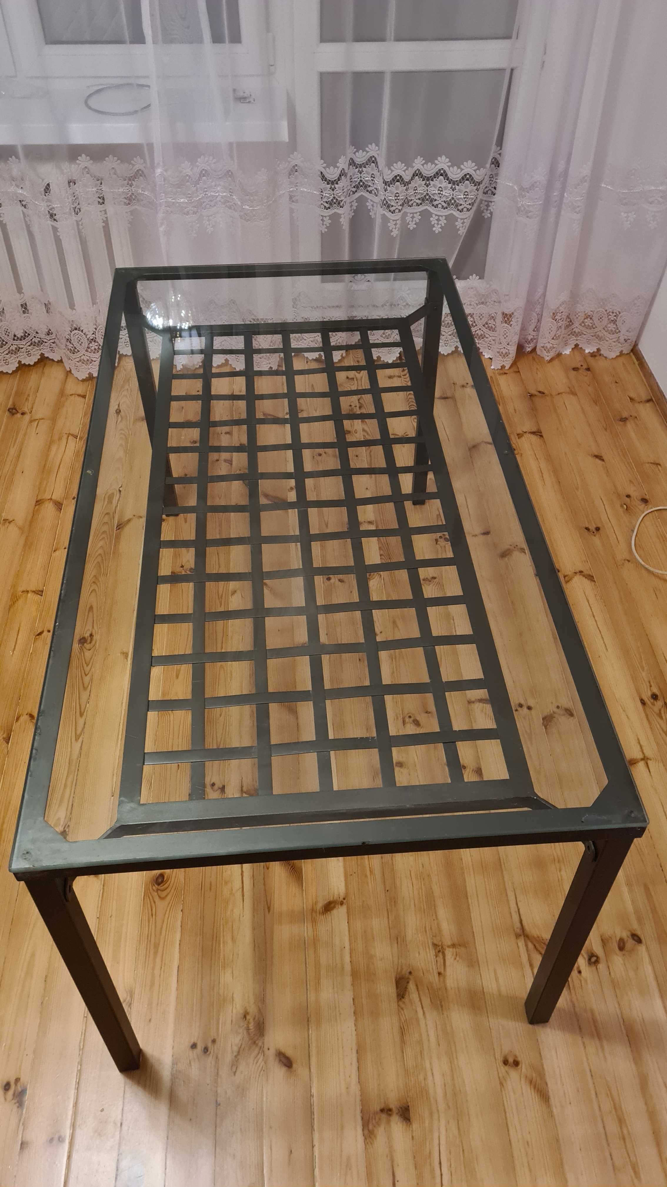 Stół stolik kawowy Ikea Granas loft loftowy metalowy czarny vintage