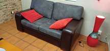 Sofa em pele como novo