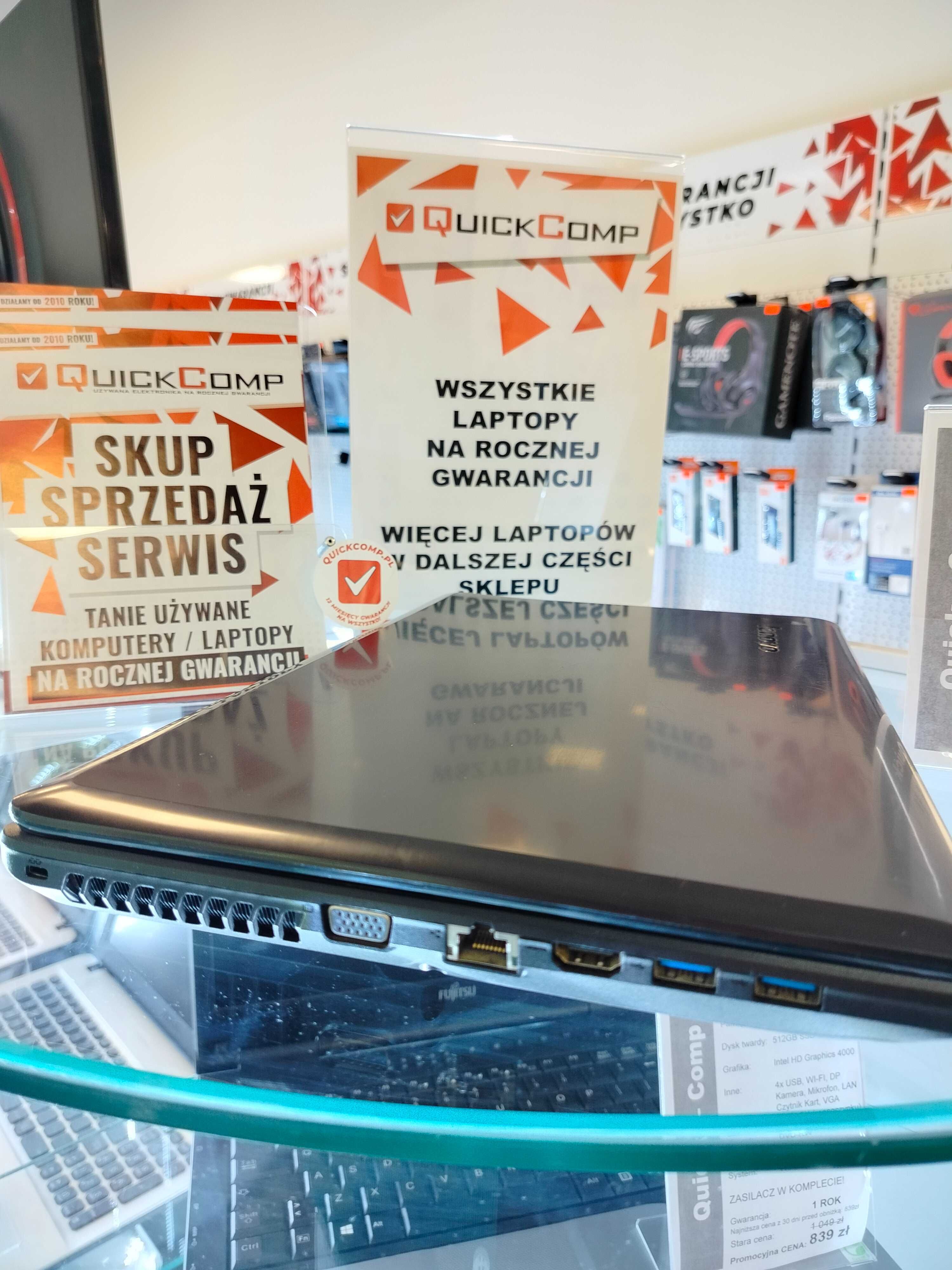 Laptop Lenovo G580 2x3,10GHz / 16GB DDR3 / 256GB SSD / Win10 Gwarancja