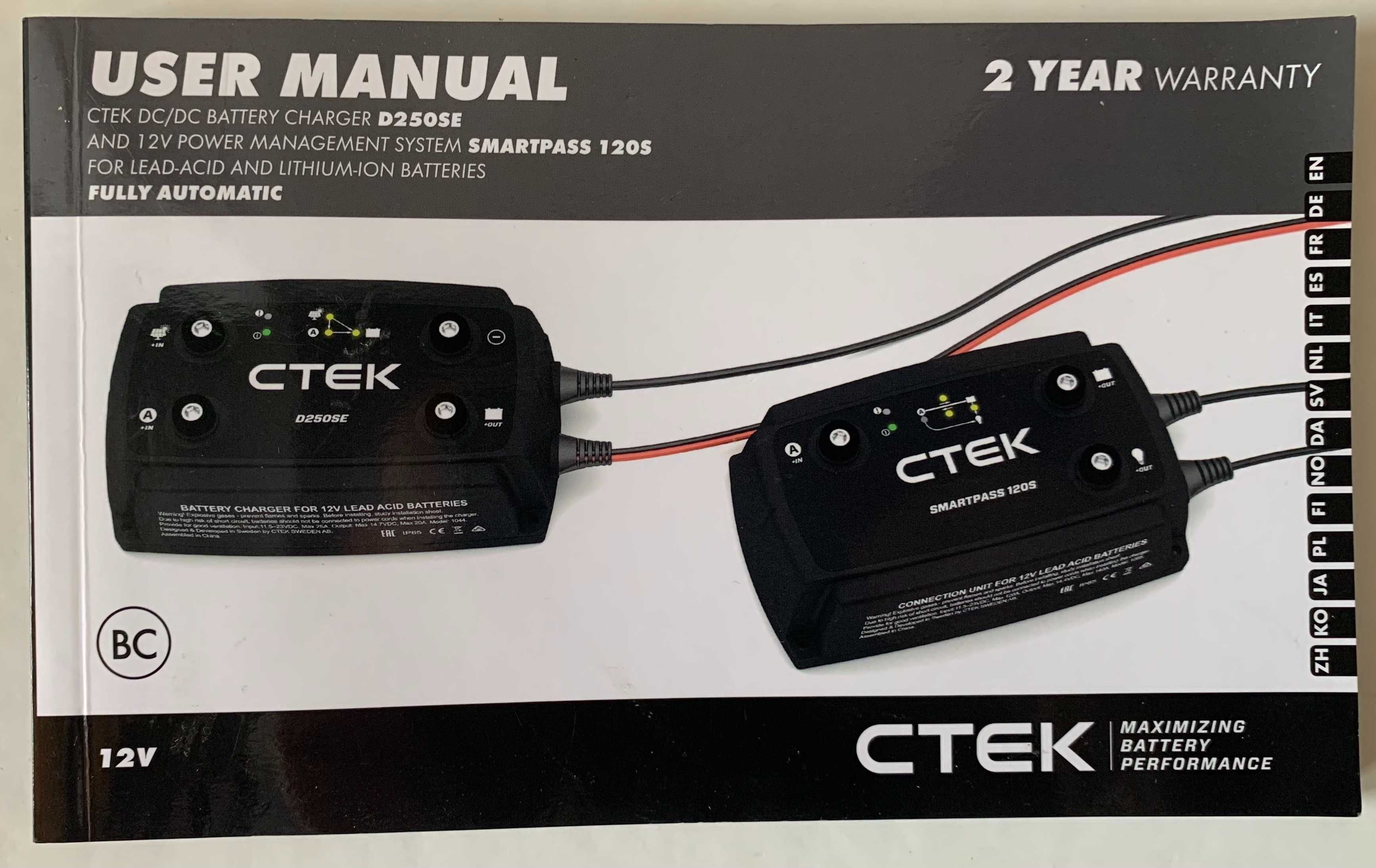 CTEK D250SE професійний зарядний пристрій 12в 12V / 25A б/в