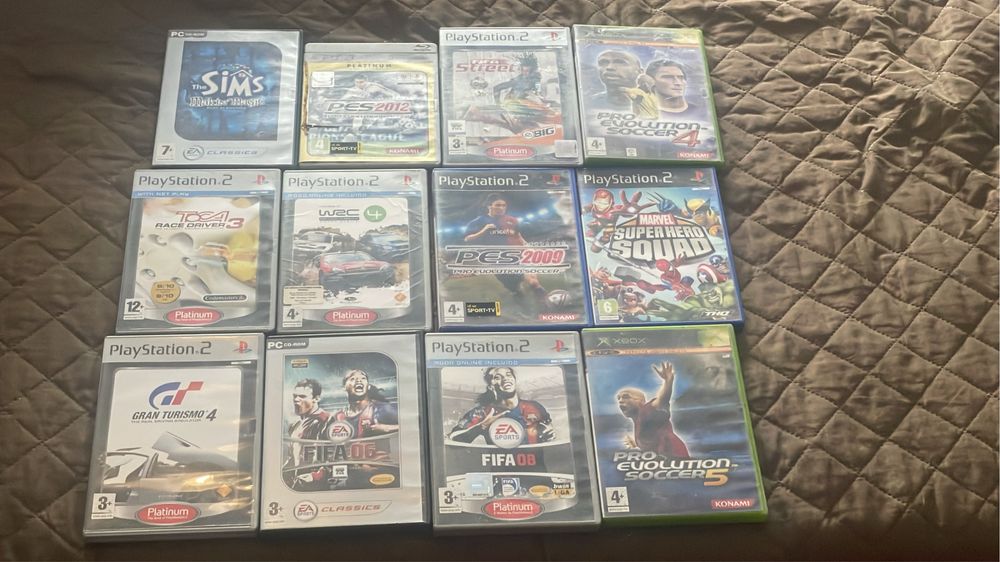 Varios tipos de jogos