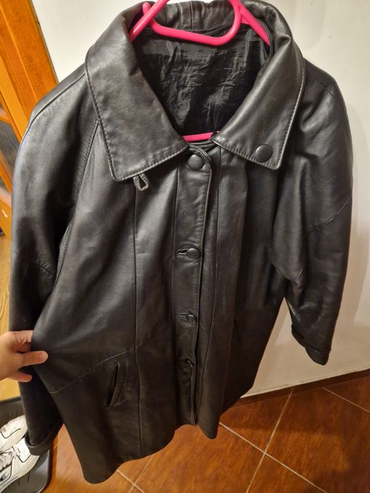 Kurtka skórzana czarna