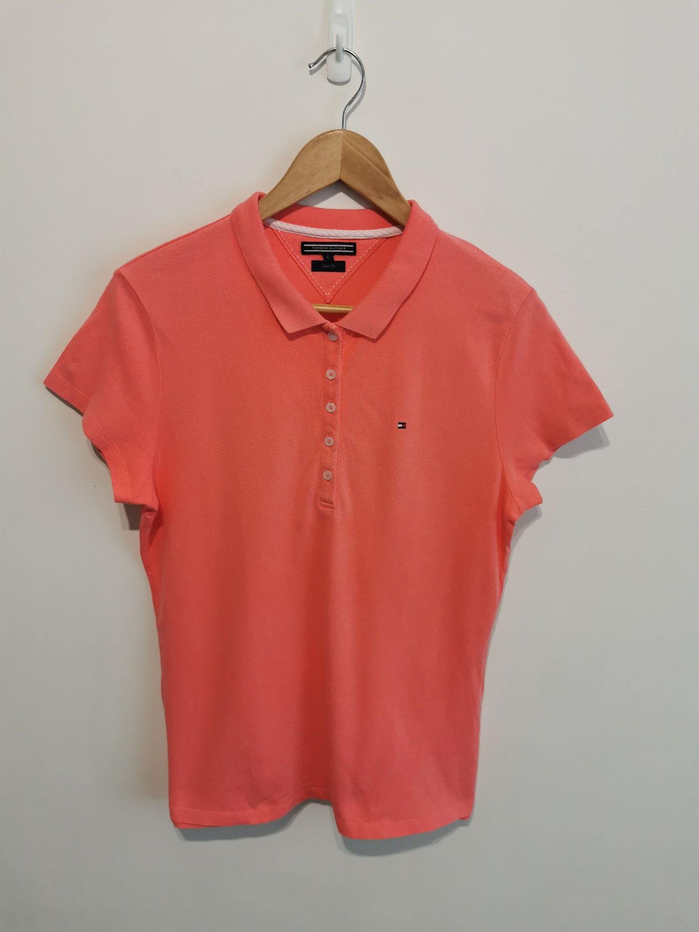 Tommy Hilfiger polo t-shirt koszulka krótki rękaw logowana XL