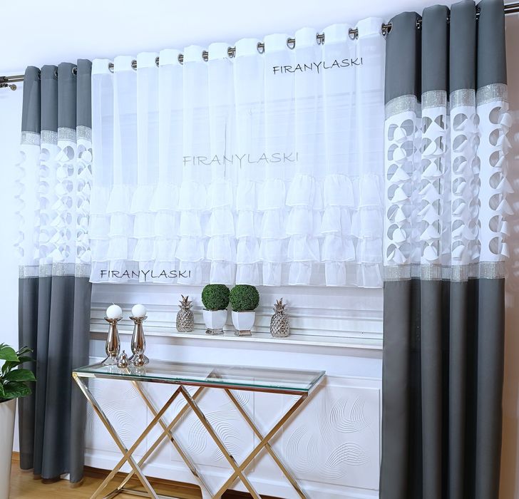 Firana 400x130 Firany Firanki do salonu pokoju