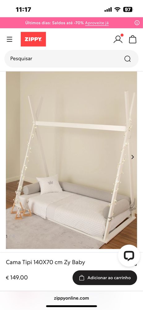 Cama de criança zippy