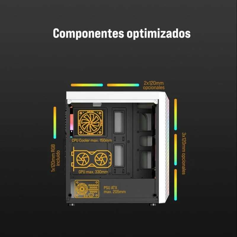 Caixa Tempest Shade USB 3.0 Torre ATX Branca