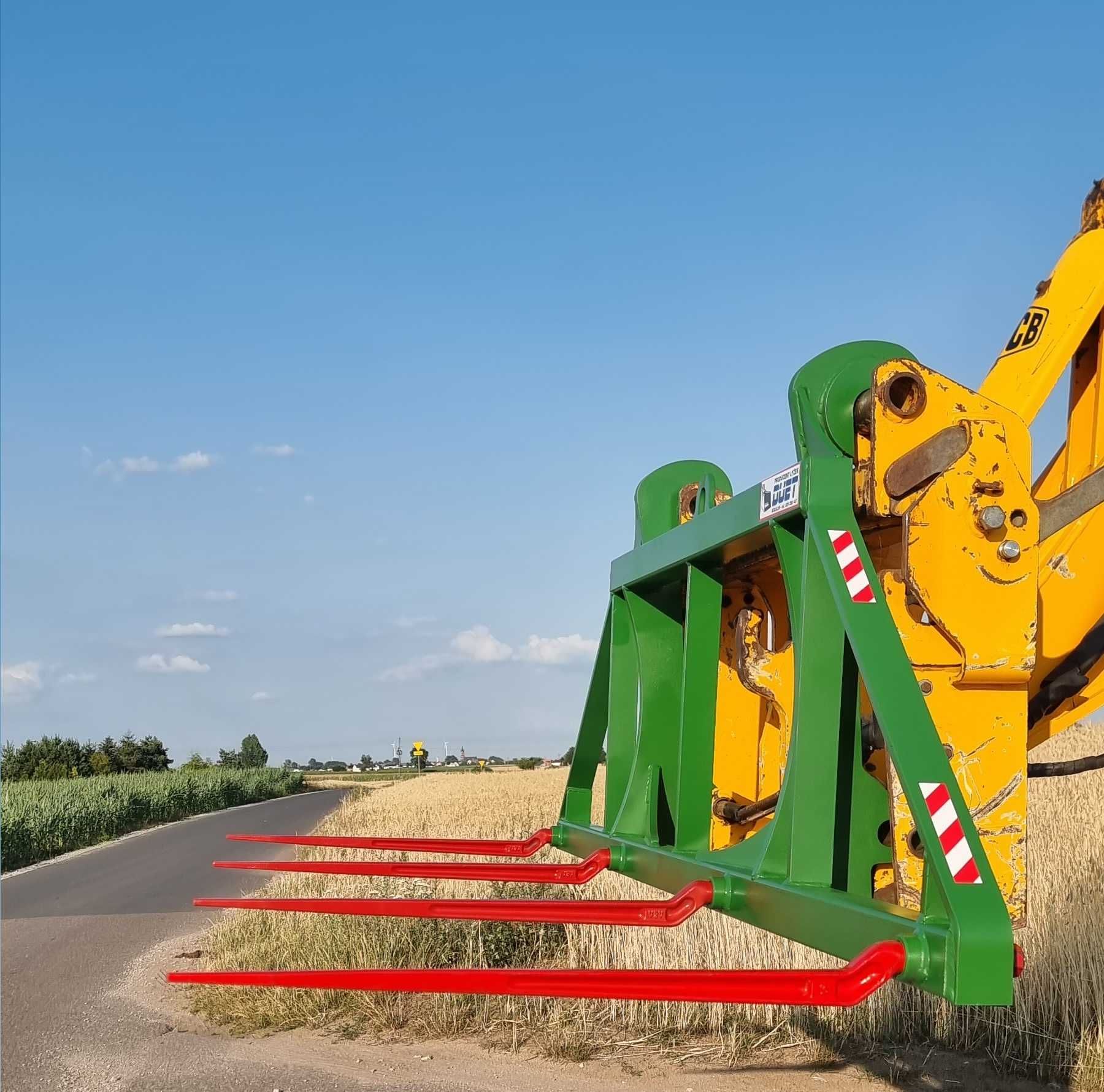 widły do słomy bel snopków manitou PRODUCENT szybka realizacja jcb