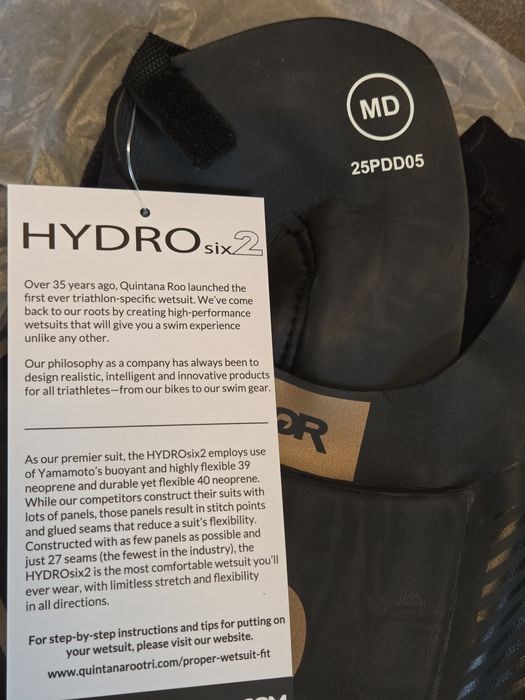 Nowa pianka triathlonowa Quintana Roo HYDROsix2, rozm. MD