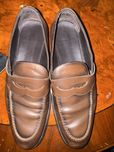 Massimo Dutti Mokasyny skora naturalna brazowe 44