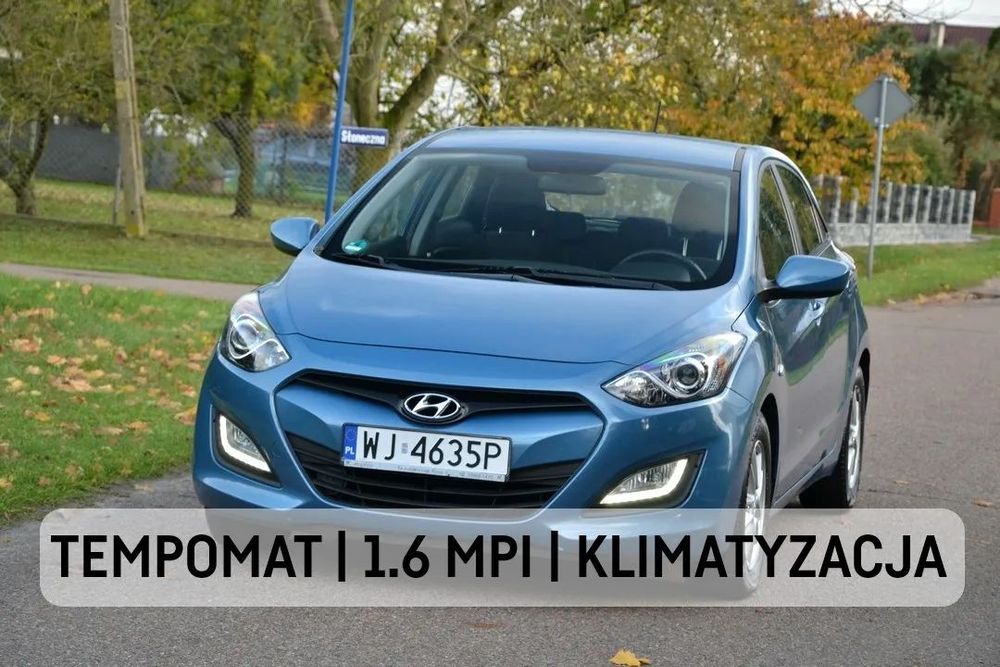 Hyundai I30 1.6MPI 120KM 6b Klimatyzacja Tempomat Elektryka 1Własciciel PoSerwisie