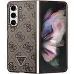 Etui Guess Leather 4G Triangle Strass na Samsung Galaxy Z Fold 5 - brą