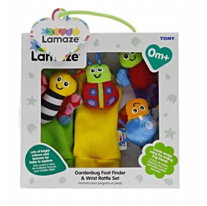 Lamaze Zestaw grzechotek na rączki TOMY pudełko,214x204 mm