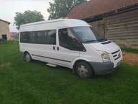 Ford Transit 9-osobowy , przewóz osób niepełnosprawnych, rampa, uszkodzony silnik