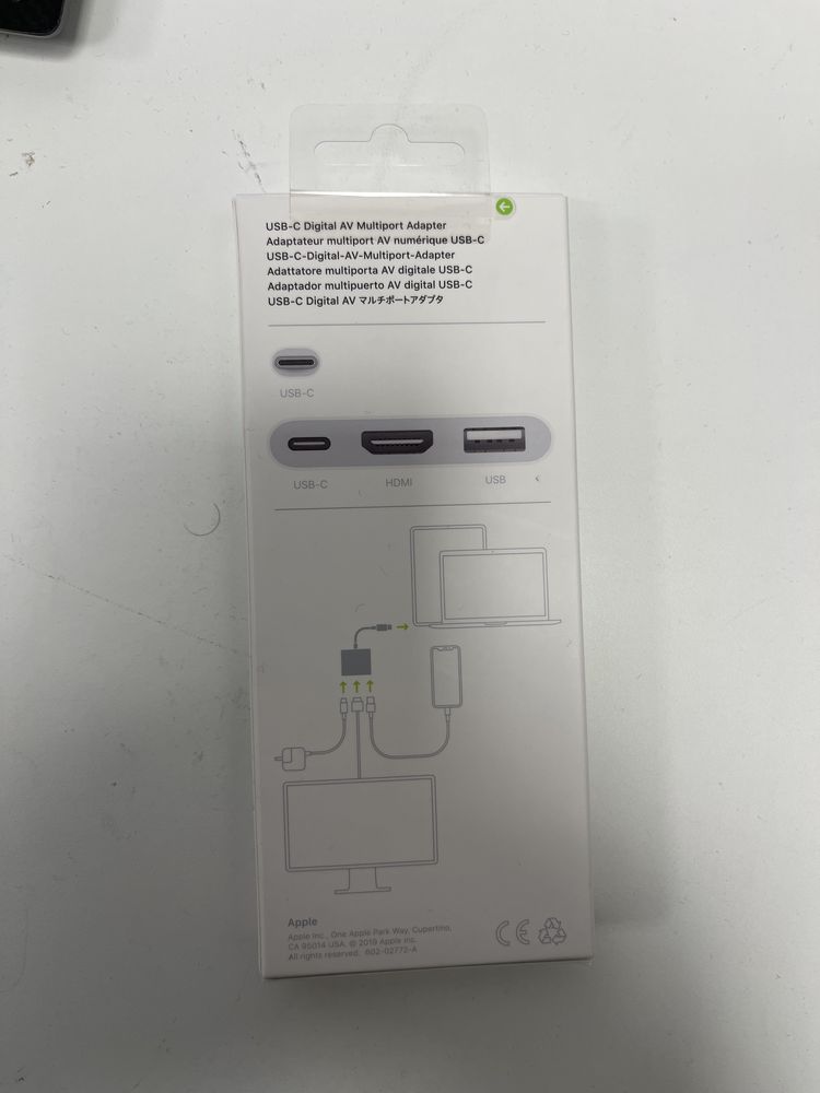 Apple Wieloportowa przejściówka z USB-C na cyfrowe AV A2119