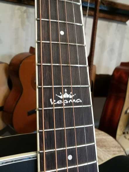 Gitara akustyczna KEPMA D1C BKM akustyk czarna satyna