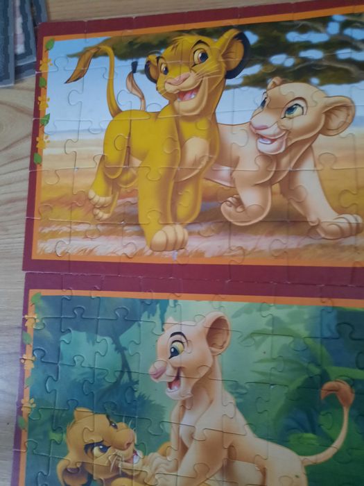 Puzzle Król Lew 4 obrazki Disney + gratis