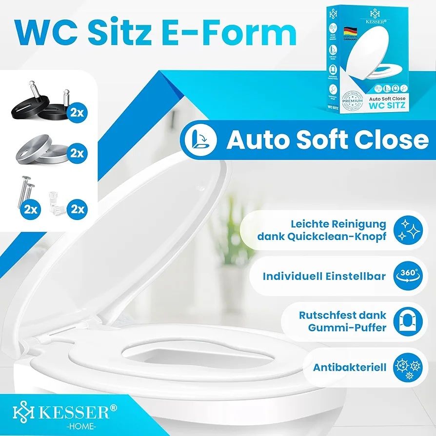 KESSER® Deska sedesowa wolnoopadająca, funkcja Quick-Release i Softclo