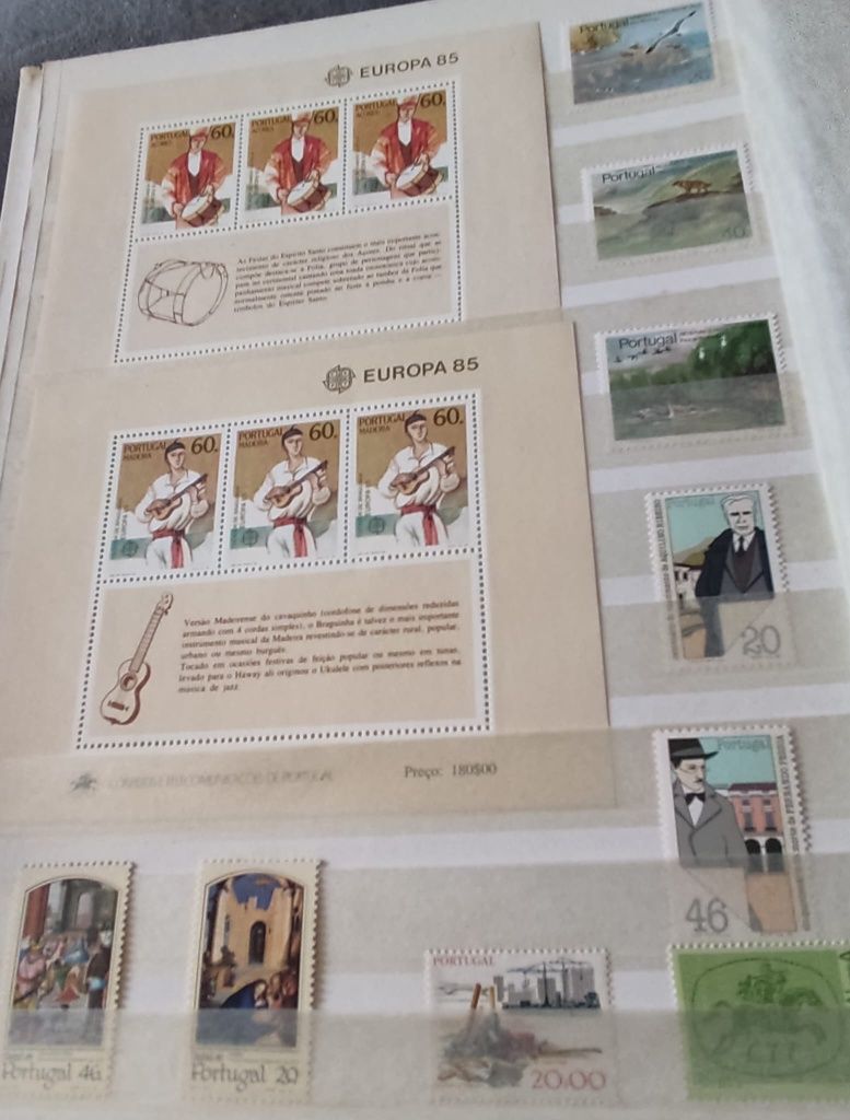 Coleção Completa de Selos de Portugal, Açores e Madeira de 1976 a 1988