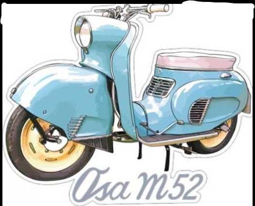 Motocykl OSA M52 Tłumik Kolanko Wydech Komplet NOWY  !!