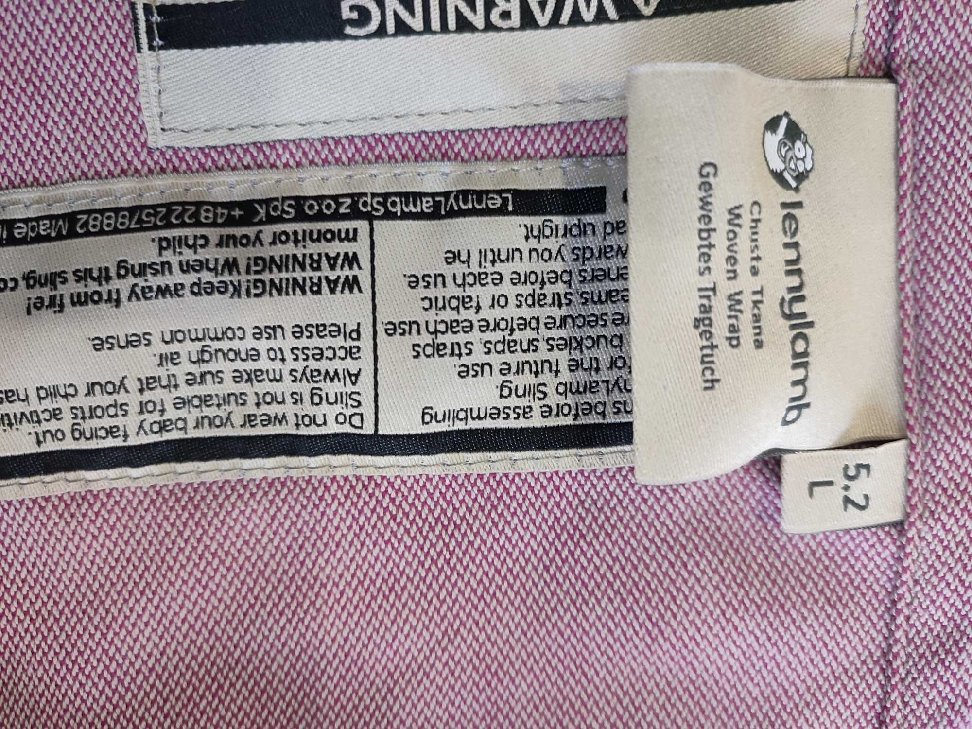 Chusta Lennylamb 5.2 L do noszenia dziecka