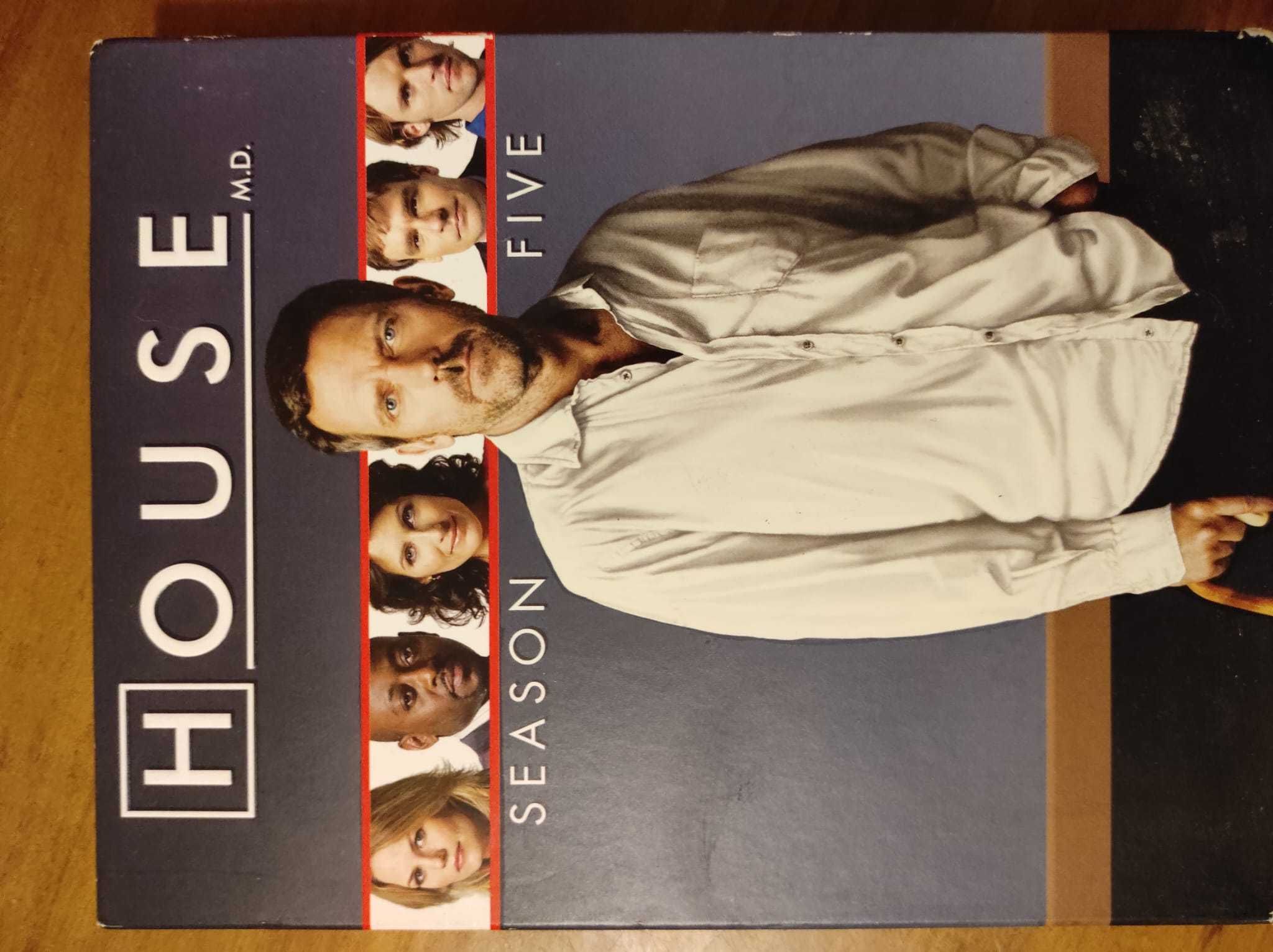 Série Dr. House temporada 1, 2, 3 e 5 em formato DVD