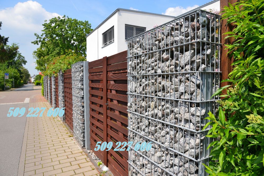 Gabiony Kosze Gabionowe Ogrodzenie Gabion Donice Granit