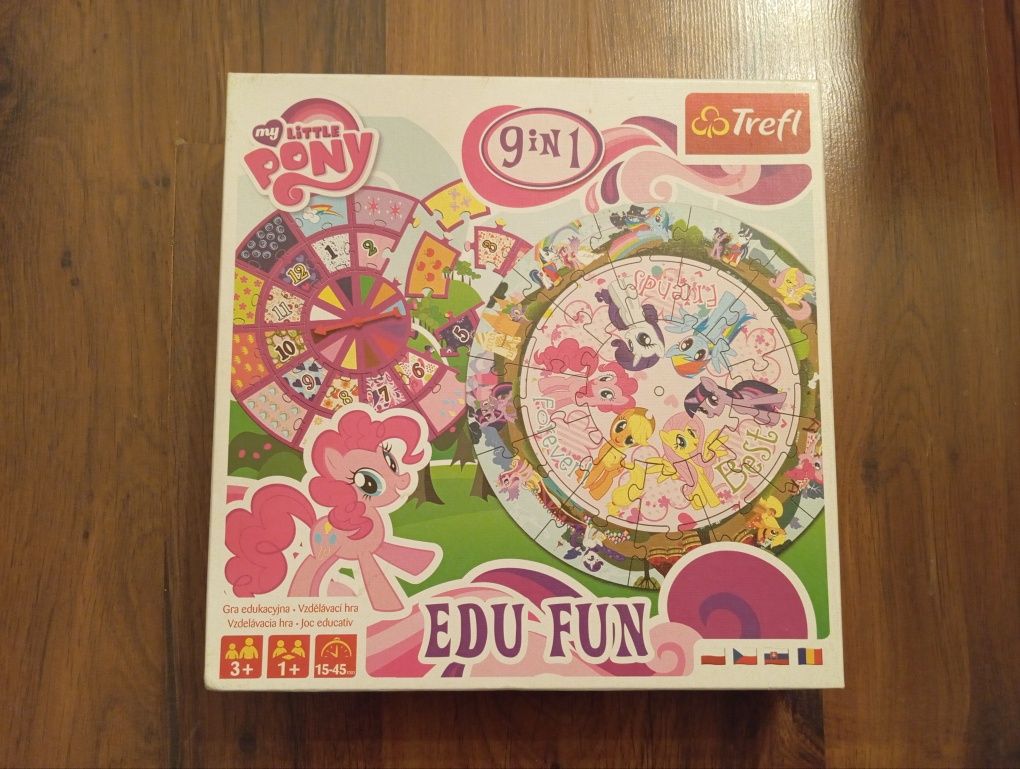 2x puzzle My little pony. Maxi puzzle Trefl. Czapka, szalik