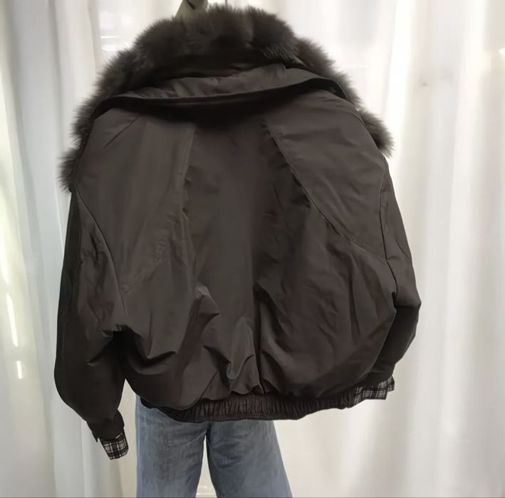 Куртка, пуховик, парка, с воротником з хутра ліси