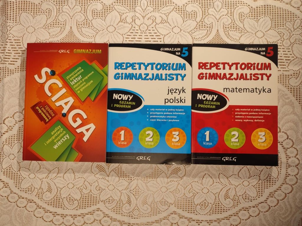 Streszczenia lektur Ściąga + repetytorium z polskiego i matematyki