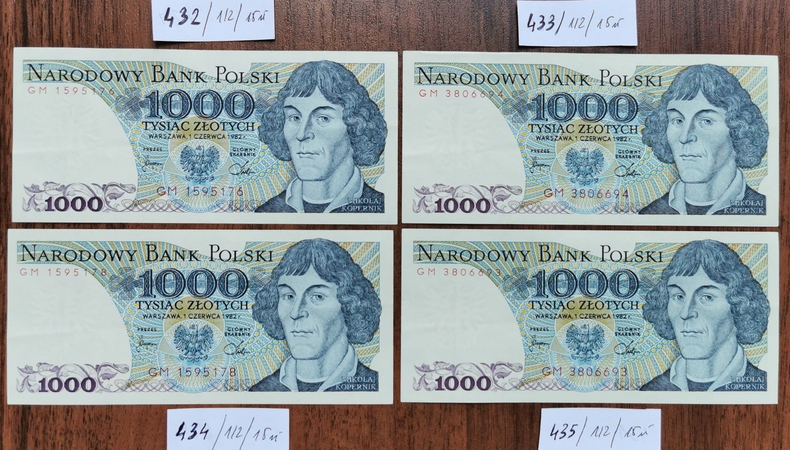 1000 zł 1982r  st. -1 / 1/2 / 2