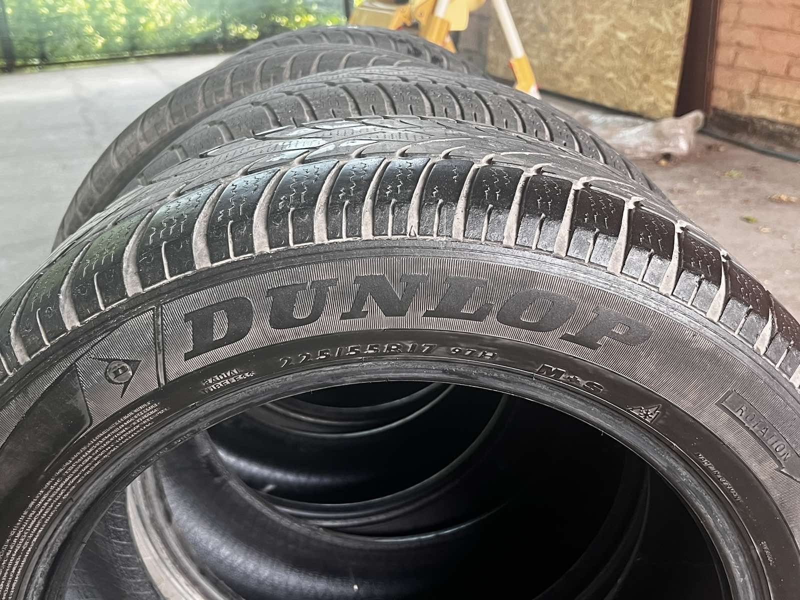 Шины Dunlop 225 55 17 колеса скаты резина