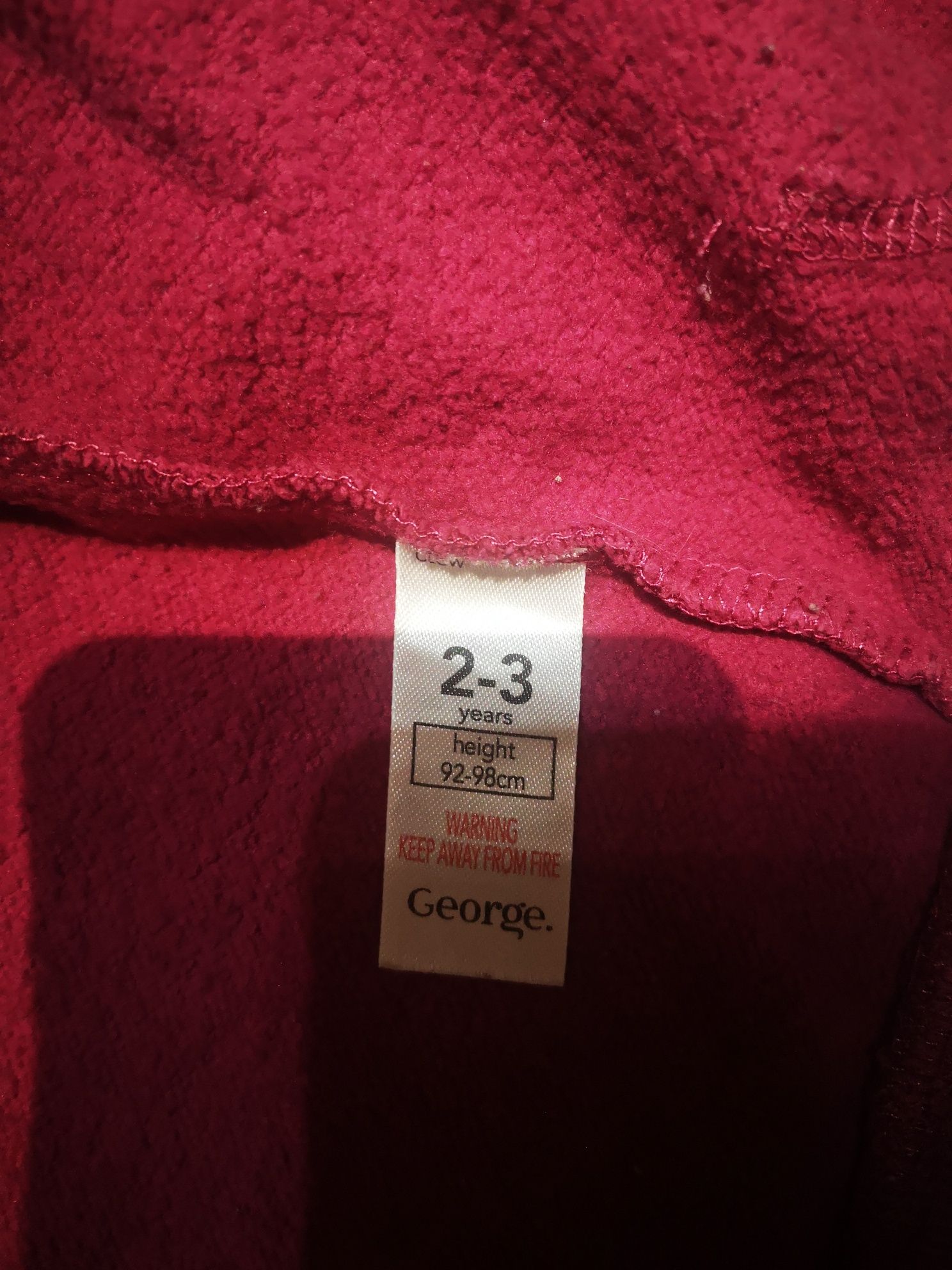 Тёплая кофта George 2-3 года 92-98