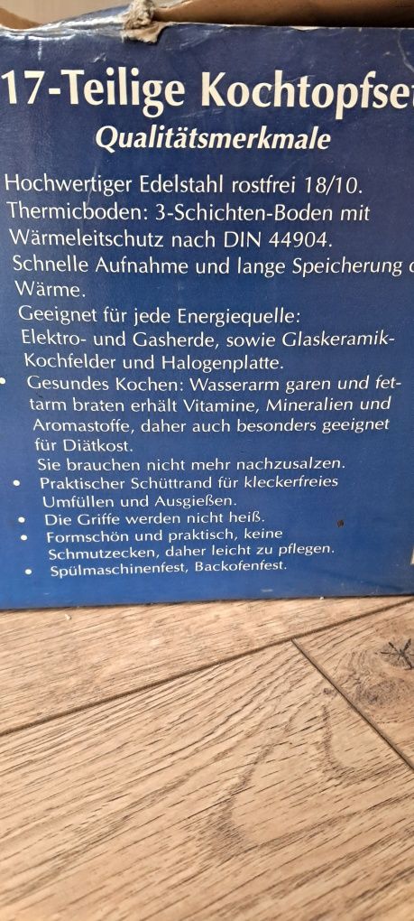 Garnki berkoffa zestaw