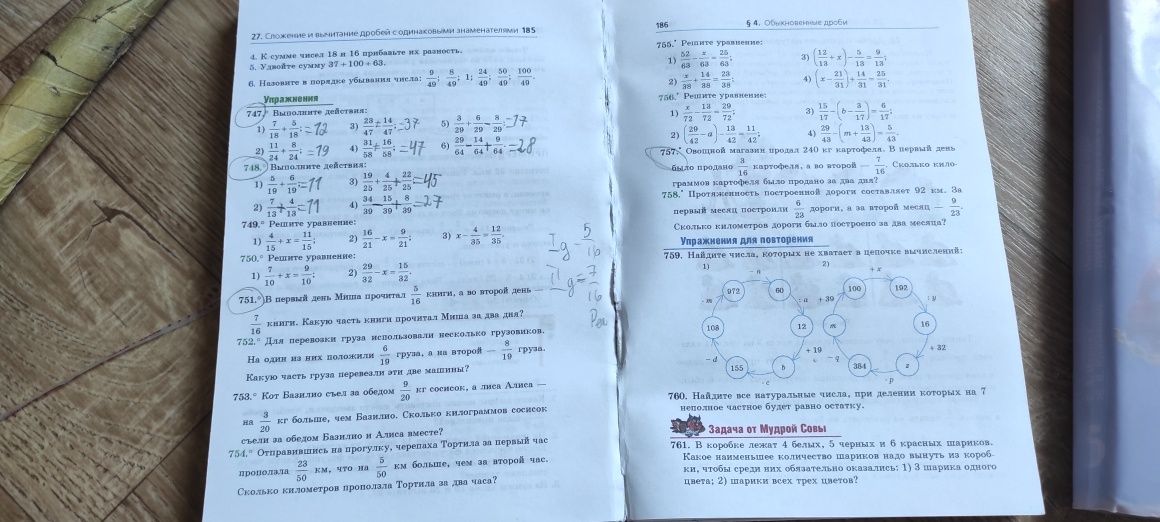 Распечатанные цветные математика и русский 5 класс для русского класса