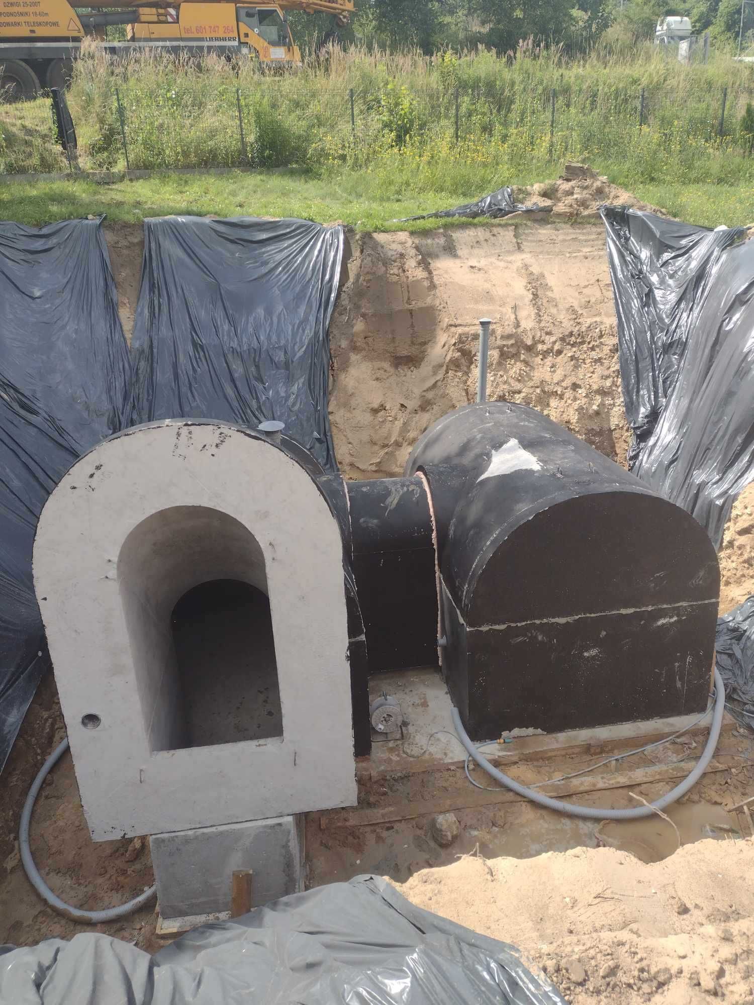 Piwnica betonowa ziemianka 3x350cm B30W8 solidna konstrukcja schody