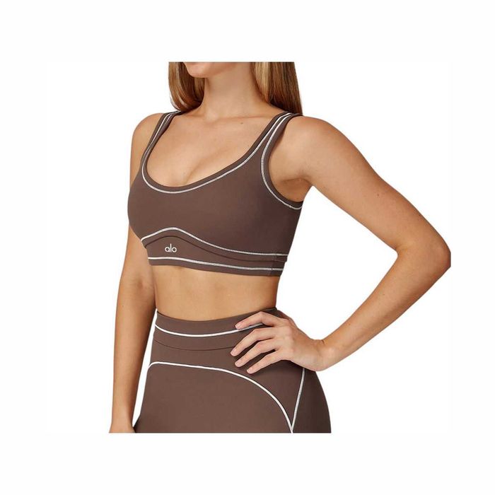 Топ Alo Yoga Pulse Bra Brown